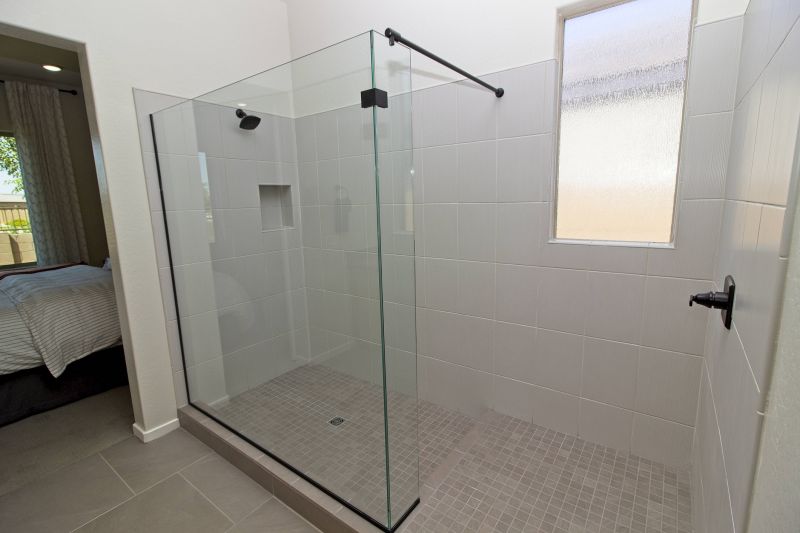 Contemporary Walk-in Shower with Glass Panels